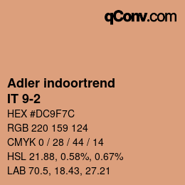 カラーコード: Adler indoortrend - IT 9-2 | qconv.com