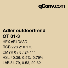カラーコード: Adler outdoortrend - OT 01-3 | qconv.com