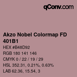 Farbcode: Akzo Nobel Colormap FD - 401B1 | qconv.com