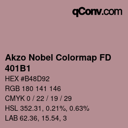 Código de color: Akzo Nobel Colormap FD - 401B1 | qconv.com