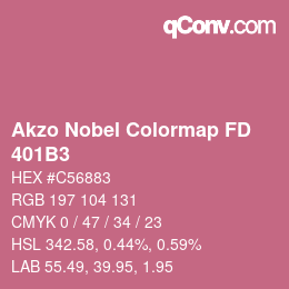 Farbcode: Akzo Nobel Colormap FD - 401B3 | qconv.com