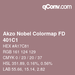 Código de color: Akzo Nobel Colormap FD - 401C1 | qconv.com