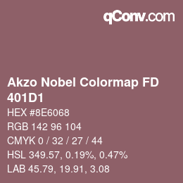 Código de color: Akzo Nobel Colormap FD - 401D1 | qconv.com