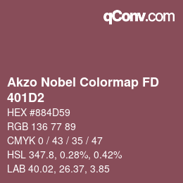 Código de color: Akzo Nobel Colormap FD - 401D2 | qconv.com