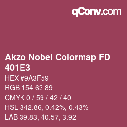 Farbcode: Akzo Nobel Colormap FD - 401E3 | qconv.com