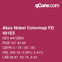 Código de color: Akzo Nobel Colormap FD - 401E5 | qconv.com