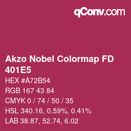 カラーコード: Akzo Nobel Colormap FD - 401E5 | qconv.com