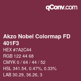 Code couleur: Akzo Nobel Colormap FD - 401F3 | qconv.com