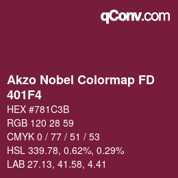 Código de color: Akzo Nobel Colormap FD - 401F4 | qconv.com