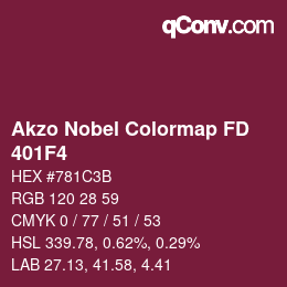 Código de color: Akzo Nobel Colormap FD - 401F4 | qconv.com