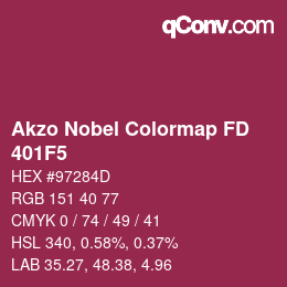 Código de color: Akzo Nobel Colormap FD - 401F5 | qconv.com