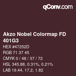 Farbcode: Akzo Nobel Colormap FD - 401G3 | qconv.com