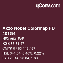 Farbcode: Akzo Nobel Colormap FD - 401G4 | qconv.com