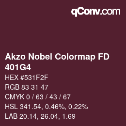 Code couleur: Akzo Nobel Colormap FD - 401G4 | qconv.com