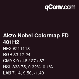 Code couleur: Akzo Nobel Colormap FD - 401H2 | qconv.com