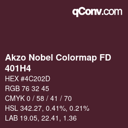 Code couleur: Akzo Nobel Colormap FD - 401H4 | qconv.com