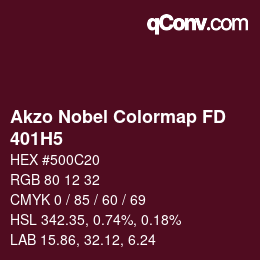 Code couleur: Akzo Nobel Colormap FD - 401H5 | qconv.com