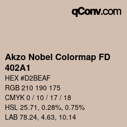カラーコード: Akzo Nobel Colormap FD - 402A1 | qconv.com