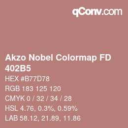 Farbcode: Akzo Nobel Colormap FD - 402B5 | qconv.com