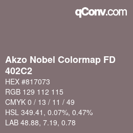 Color code: Akzo Nobel Colormap FD - 402C2 | qconv.com