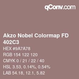 Color code: Akzo Nobel Colormap FD - 402C3 | qconv.com