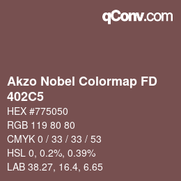 Color code: Akzo Nobel Colormap FD - 402C5 | qconv.com