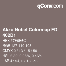 Color code: Akzo Nobel Colormap FD - 402D1 | qconv.com