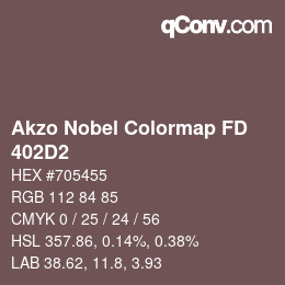 Color code: Akzo Nobel Colormap FD - 402D2 | qconv.com