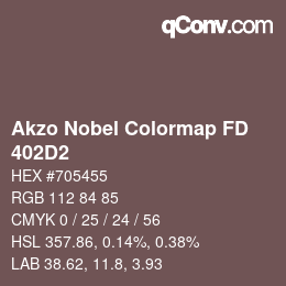 カラーコード: Akzo Nobel Colormap FD - 402D2 | qconv.com