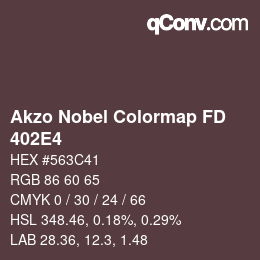 Color code: Akzo Nobel Colormap FD - 402E4 | qconv.com