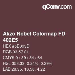 Color code: Akzo Nobel Colormap FD - 402E5 | qconv.com