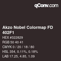 Code couleur: Akzo Nobel Colormap FD - 402F1 | qconv.com