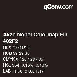 Color code: Akzo Nobel Colormap FD - 402F2 | qconv.com