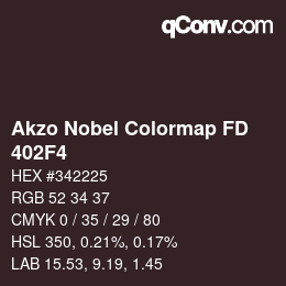 Code couleur: Akzo Nobel Colormap FD - 402F4 | qconv.com