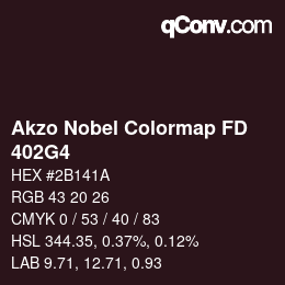 Code couleur: Akzo Nobel Colormap FD - 402G4 | qconv.com