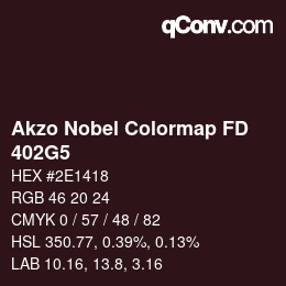Código de color: Akzo Nobel Colormap FD - 402G5 | qconv.com