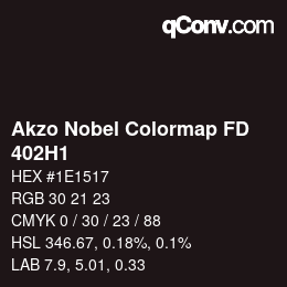 Color code: Akzo Nobel Colormap FD - 402H1 | qconv.com
