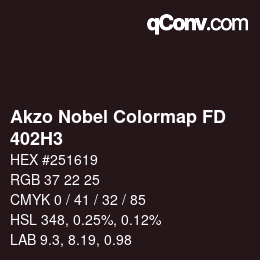 Color code: Akzo Nobel Colormap FD - 402H3 | qconv.com
