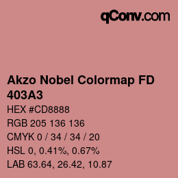 Código de color: Akzo Nobel Colormap FD - 403A3 | qconv.com