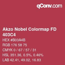 Farbcode: Akzo Nobel Colormap FD - 403C4 | qconv.com