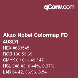 Farbcode: Akzo Nobel Colormap FD - 403D1 | qconv.com