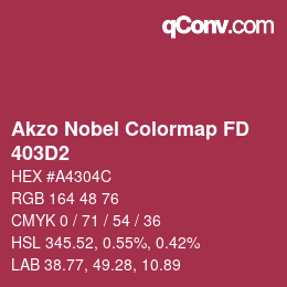 カラーコード: Akzo Nobel Colormap FD - 403D2 | qconv.com