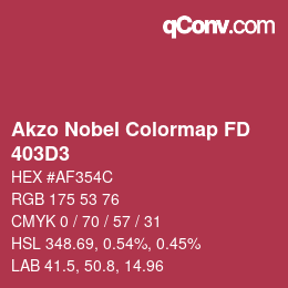 Farbcode: Akzo Nobel Colormap FD - 403D3 | qconv.com