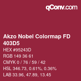 Code couleur: Akzo Nobel Colormap FD - 403D5 | qconv.com