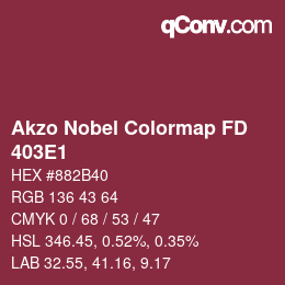 Farbcode: Akzo Nobel Colormap FD - 403E1 | qconv.com