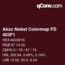 Code couleur: Akzo Nobel Colormap FD - 403F1 | qconv.com