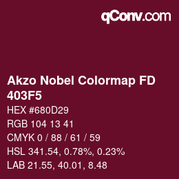 Código de color: Akzo Nobel Colormap FD - 403F5 | qconv.com