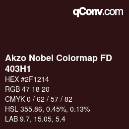 Código de color: Akzo Nobel Colormap FD - 403H1 | qconv.com