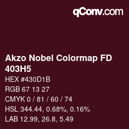 Farbcode: Akzo Nobel Colormap FD - 403H5 | qconv.com