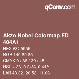 Farbcode: Akzo Nobel Colormap FD - 404A1 | qconv.com